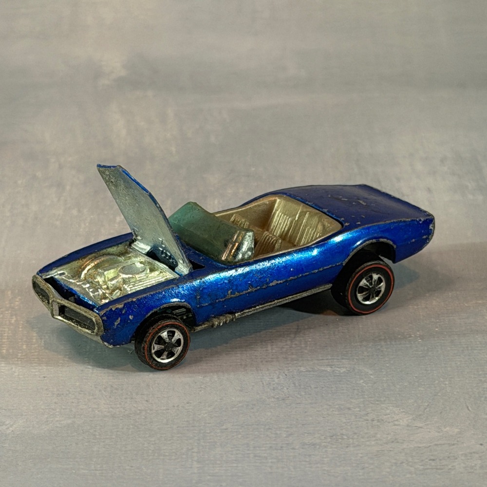 Hot Wheels 1967 Redline Custom Firebird Blue Spectraflame USA Original Sweet 16